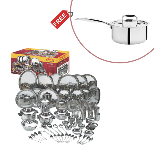 85 Pieces Dinner Set & Sauce Pan