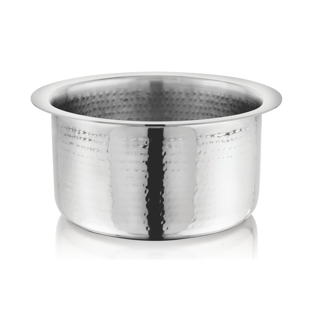 विनोद - क्लारो हेवी गेज स्टेनलेस स्टील हैमर्ड टोपे, 1.5 मिमी - क्षमता 900 मिलीलीटर