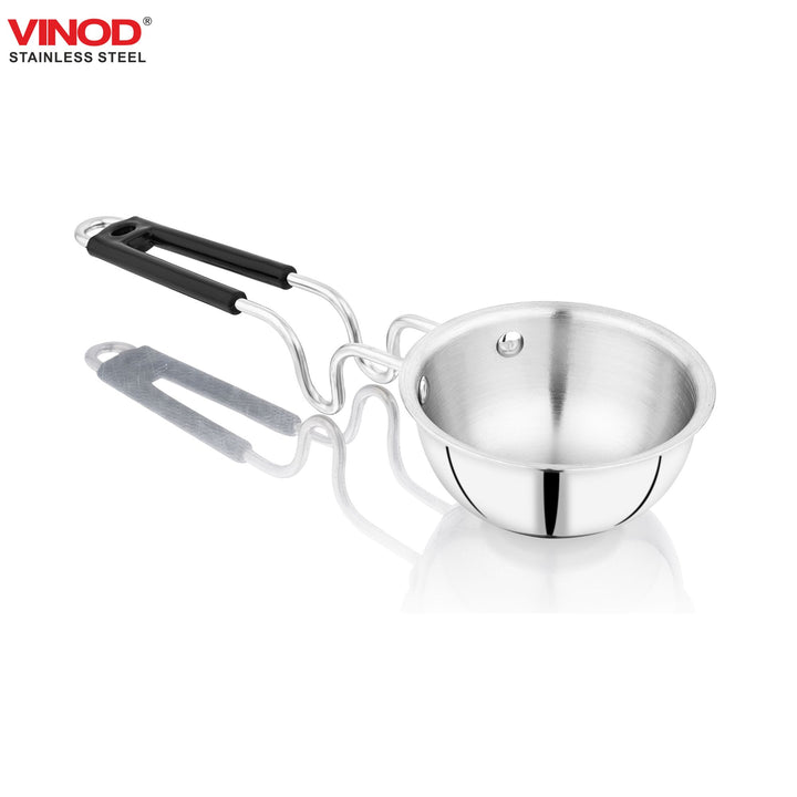 विनोद - क्लारो हेवी गेज स्टेनलेस स्टील तड़का पैन (प्लेन), 1.5 मिमी