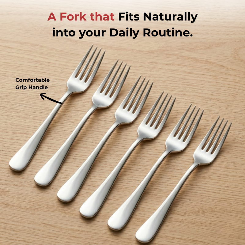 Vinod Decora stainless steel dinner fork set of 12, product view 11