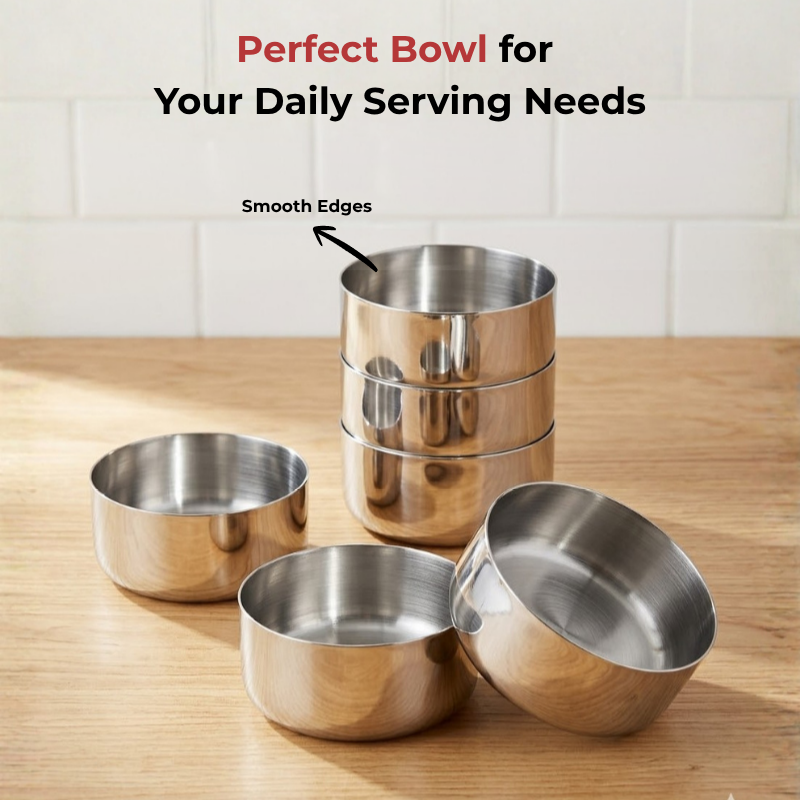 Vinod Stainless Steel Vati / Katori Set of 12 Pieces, product view 8