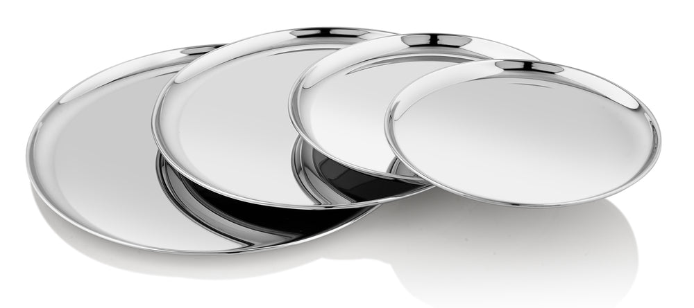 Vinod stainless steel Bangla Bogi dinner plate set of 4, 29 cm, product view 17