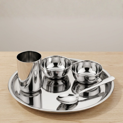 VINOD Stainless Steel 5 Piece China Thali Set