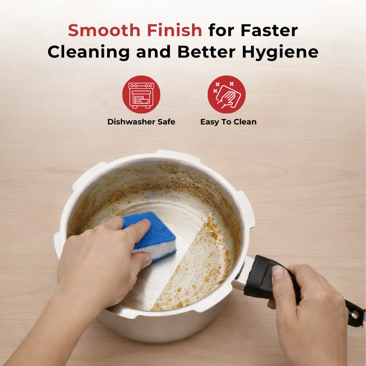 VINOD Doniv Titanium Triply Stainless Steel Pressure Cookers 3 Ltr, Outer Lid, Induction Friendly