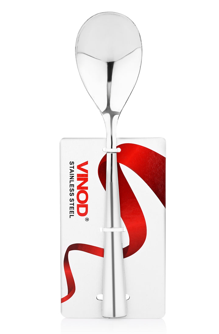 Vinod Stainless Steel Aero Serving Spoon / Cooking Spoon Set of 3 | Heavy Gauge Stainless Steel | Mirror Finish | Rust Resistant | Dishwasher Safe