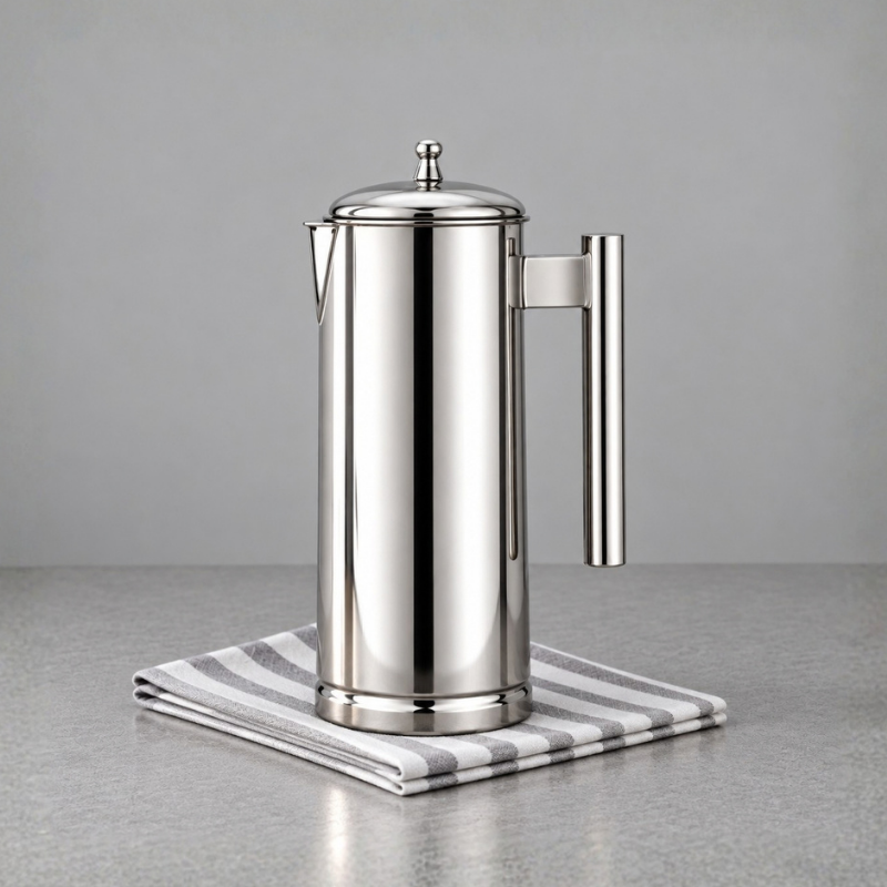 VINOD Dolphin Stainless Steel Water Jug with Detachable Lid – Steel Serving Jug for Home & Dining Table