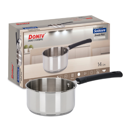 DONIV Stainless steel Induction Bottom Solitaire Sauce Pan