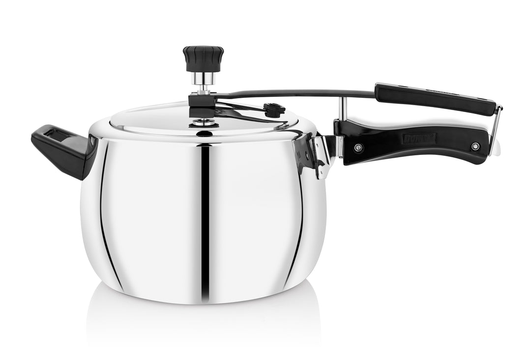 VINOD Doniv Titanium Triply Stainless Steel Pressure Cookers 3 Ltr, Inner Lid, Induction Friendly