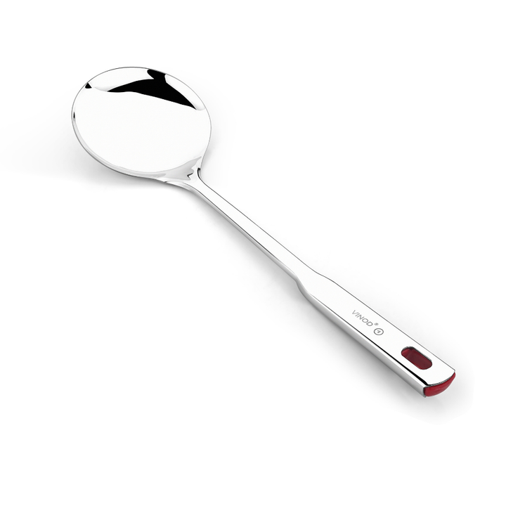 विनोद स्टेनलेस स्टील क्वींस कबदिर हैवी गेज सर्विंग स्पून सेट (2 का) I नंबर 1