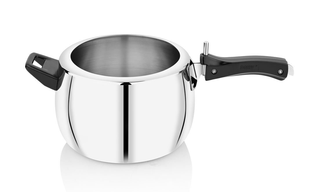 VINOD Doniv Titanium Triply Stainless Steel Pressure Cookers 3 Ltr, Inner Lid, Induction Friendly