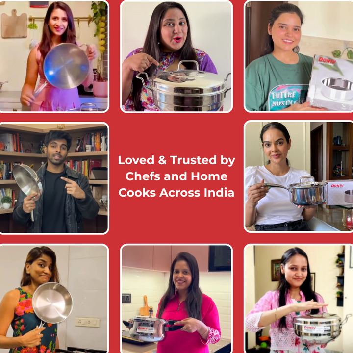 VINOD Doniv Titanium Triply Stainless Steel Sauce Pan with Cover 16 cm, Capacity 1.60 liter, Induction Friendly