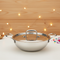 VINOD Doniv Titanium Triply Stainless Steel Kadhai with Steel Lid (20 cm), Capacity 1.65 Liter, Induction Friendly