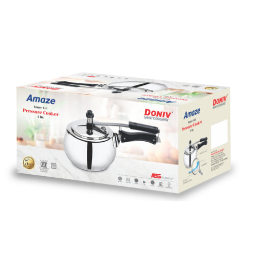 Best 2 Liter Stainless Steel Sandwich Bottom Pressure Cooker Quality Safety Durability Vinod Stainless Steel