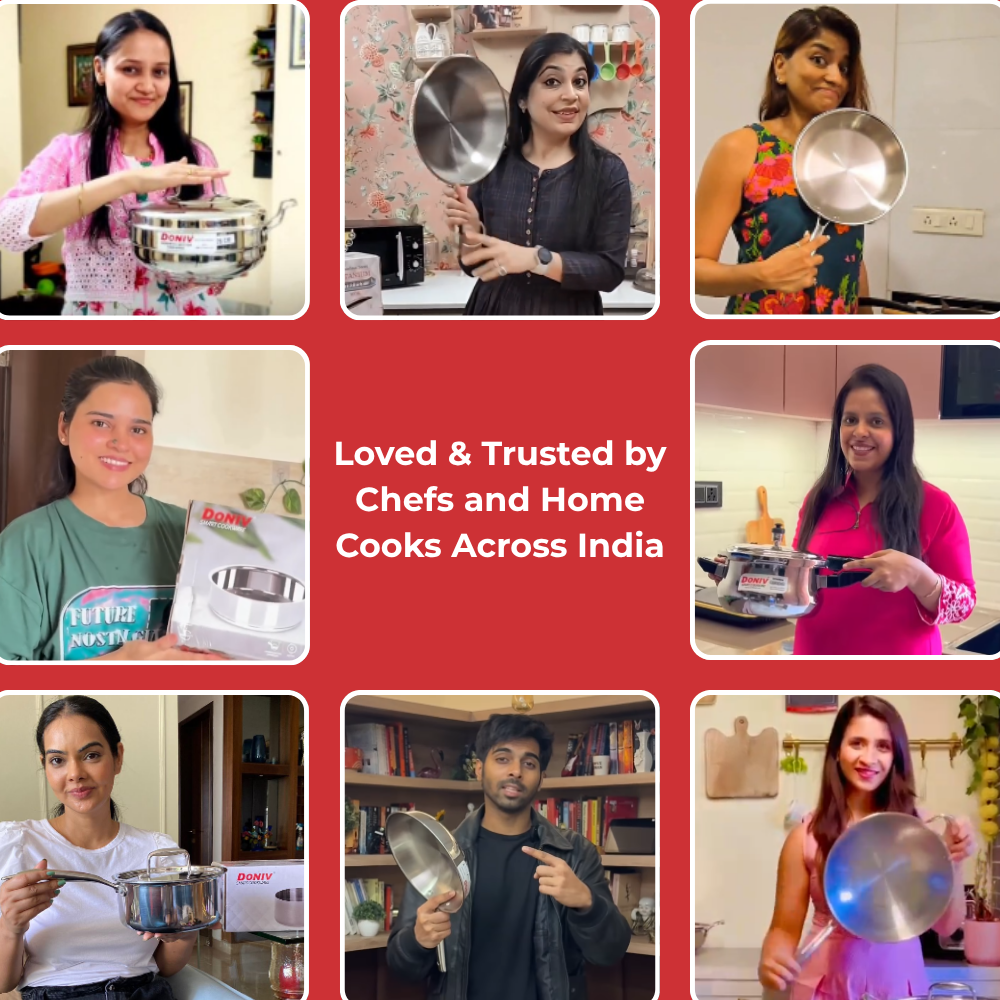 विनोद डोनिव टाइटेनियम ट्रिपली स्टेनलेस स्टील मिल्क पैन 16 सेमी, क्षमता 1.60 लीटर