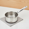 VINOD Doniv Titanium Triply Stainless Steel Milk Pan 14 cms, Capacity 1.00 Liter