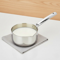 VINOD Doniv Titanium Triply Stainless Steel Milk Pan 18 cms, Capacity 2.20 Liter