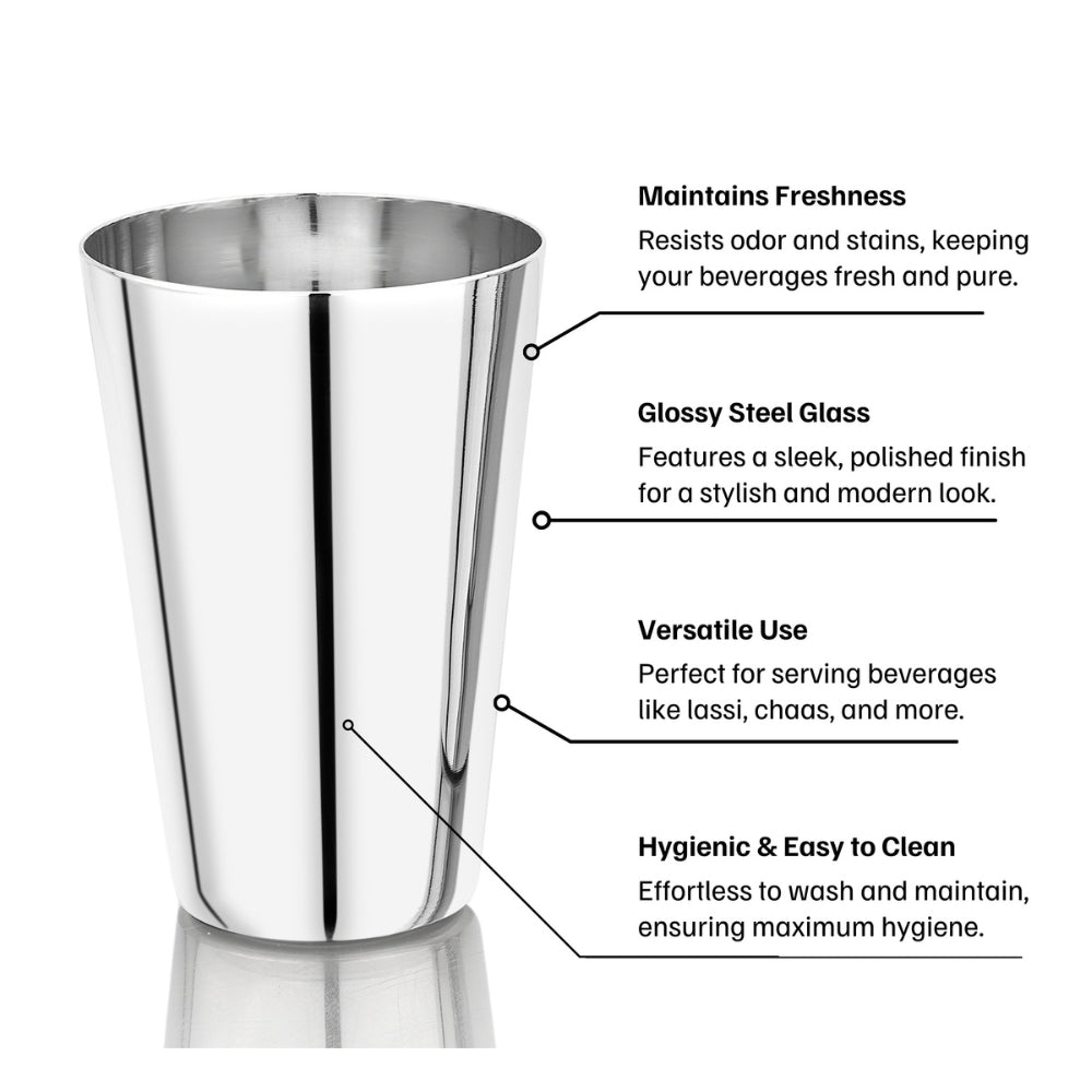 Vinod Stainless Steel Plain Glass