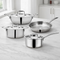 Vinod & Doniv Titanium Triply Stainless Steel 4 Pieces Mini Cookware Set