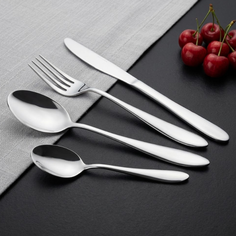 Vinod Stainless Steel Florence Cutlery 21 piece set, front view
