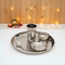 Vinod Stainless Steel 5 Pcs Trendy Thali Set with Halwa Plate