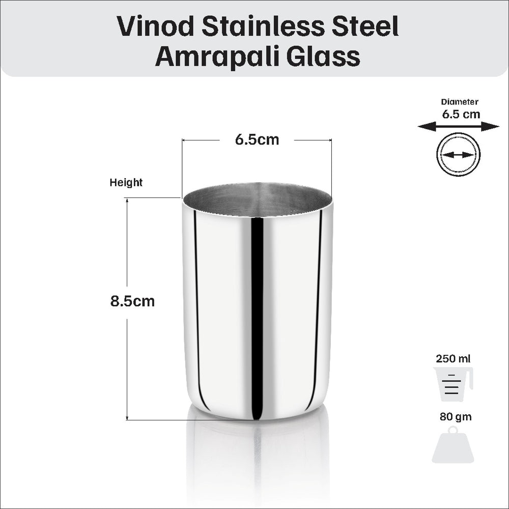 Vinod-Stainless-Steel-Amrapali-Glass-Six-Glasses-in-one-Box-250 ml
