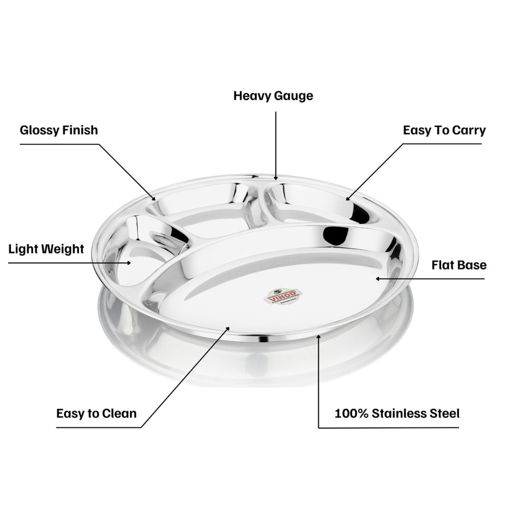 Vinod Stainless Steel Bhojan Thali