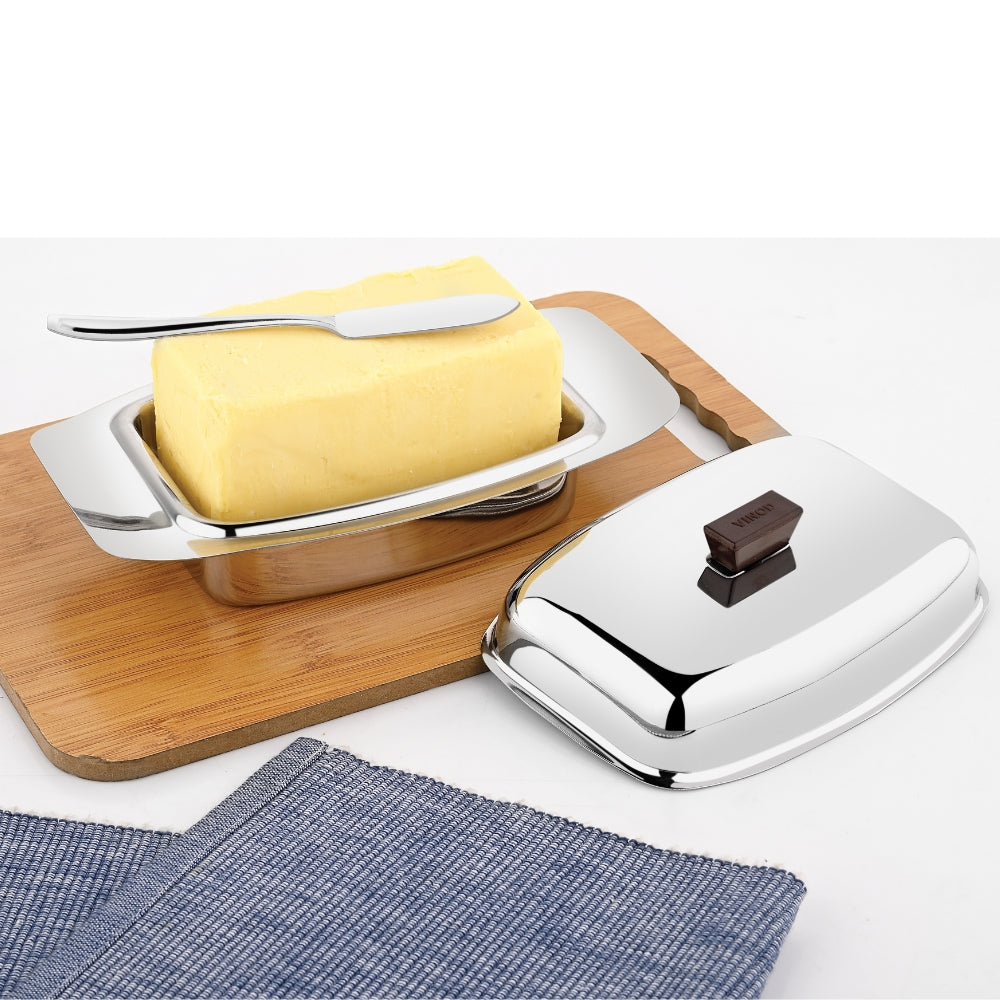 Vinod Stainless Steel Butter Dish 