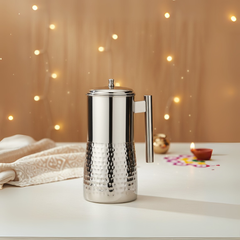 विनोद स्टेनलेस स्टील हैमर्ड मैग्नम वाटर पिचर / जग कवर के साथ - 1700 मिली