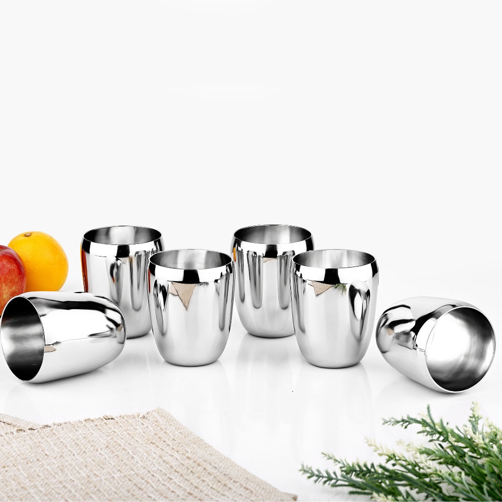 Vinod Stainless Steel Mango Glass