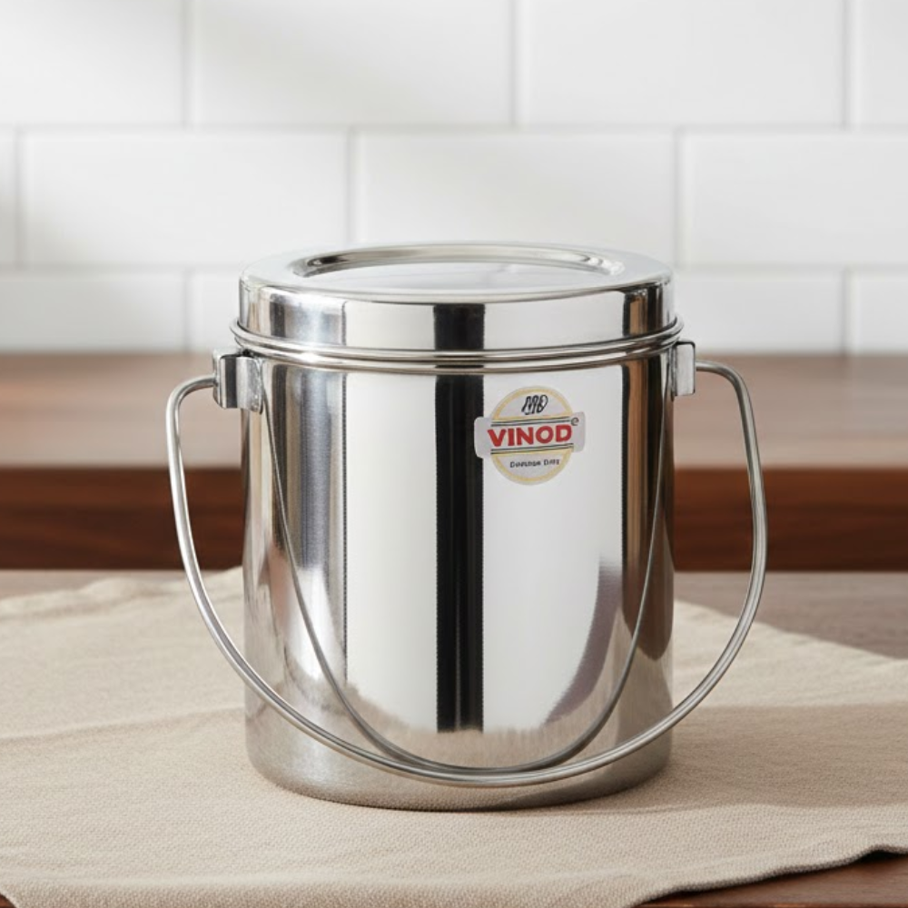 VINOD Stainless Steel Milk Pot 1.80 Litre with High Quality Steel Body, Rust Free Surface and Smooth Easy to Clean Finish (No 12)