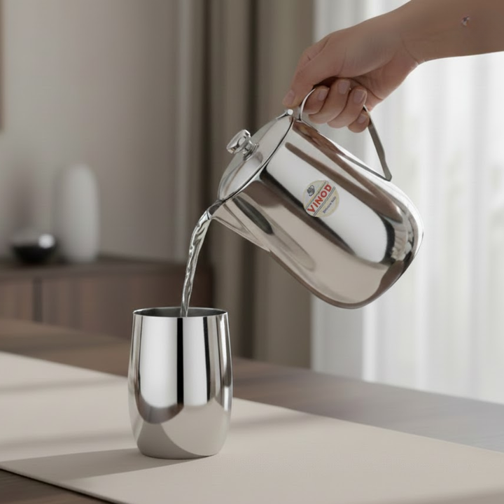 Vinod Stainless Steel Delux Jug Covered – 2000 ml