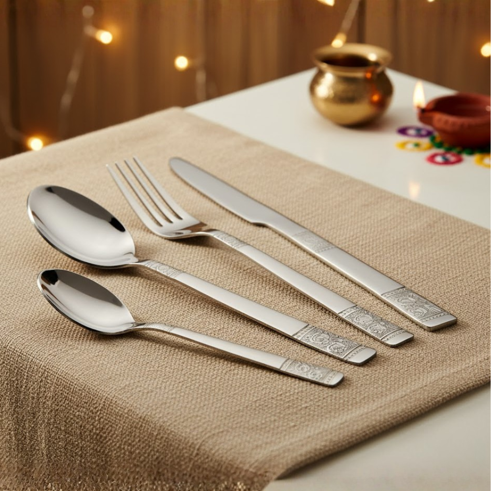 Vinod Stainless Steel Moscow Cutlery 21 piece set