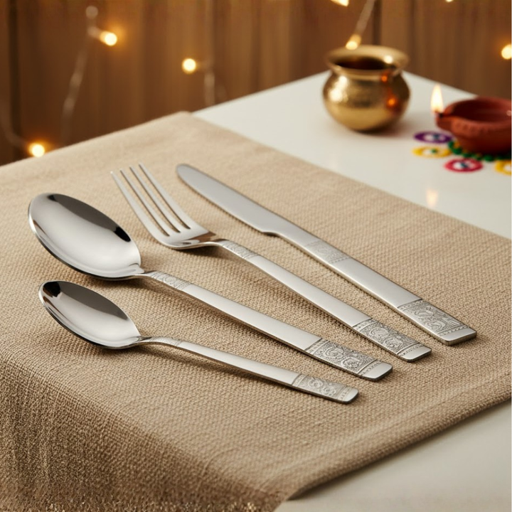 Vinod Stainless Steel Moscow Cutlery 21 piece set