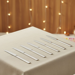 विनोद एयरो 6 पीस स्टेनलेस स्टील डिनर चाकू सेट, हैवी गेज चाकू सेट