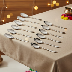 विनोद फ्लोरेंस 12 पीस स्टेनलेस स्टील बेबी चम्मच सेट, हैवी गेज चम्मच सेट