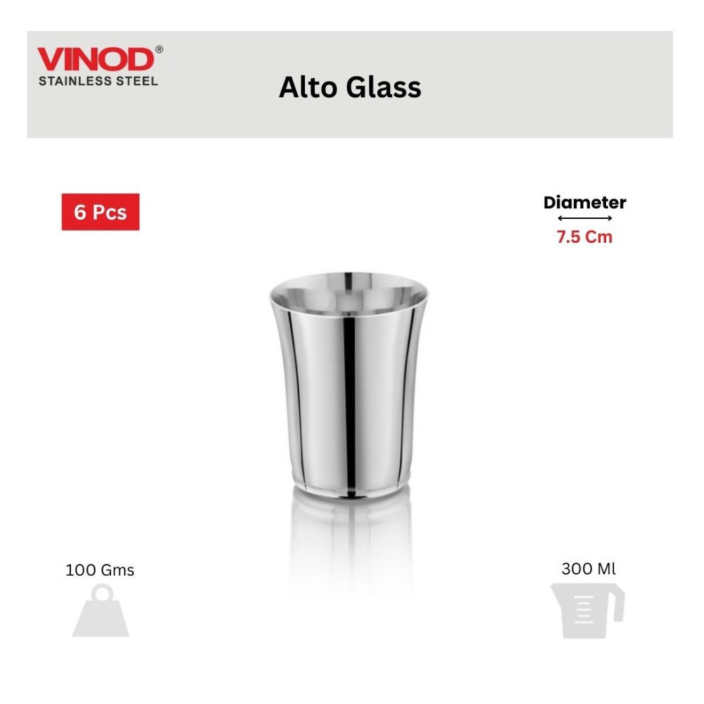 विनोद स्टेनलेस स्टील 61 पीस डिनर सेट प्रीमियम किचन सेट टिकाऊ, डिशवॉशर सुरक्षित, गृहप्रवेश उपहार के लिए भारी गेज डिनर सेट, सिल्वर