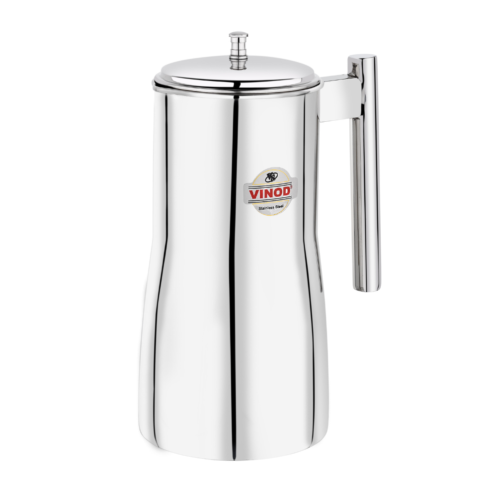 विनोद स्टेनलेस स्टील 61 पीस डिनर सेट प्रीमियम किचन सेट टिकाऊ, डिशवॉशर सुरक्षित, गृहप्रवेश उपहार के लिए भारी गेज डिनर सेट, सिल्वर