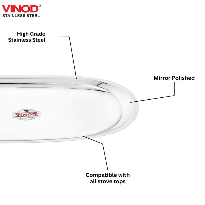 विनोद स्टेनलेस स्टील सलाद ट्रे