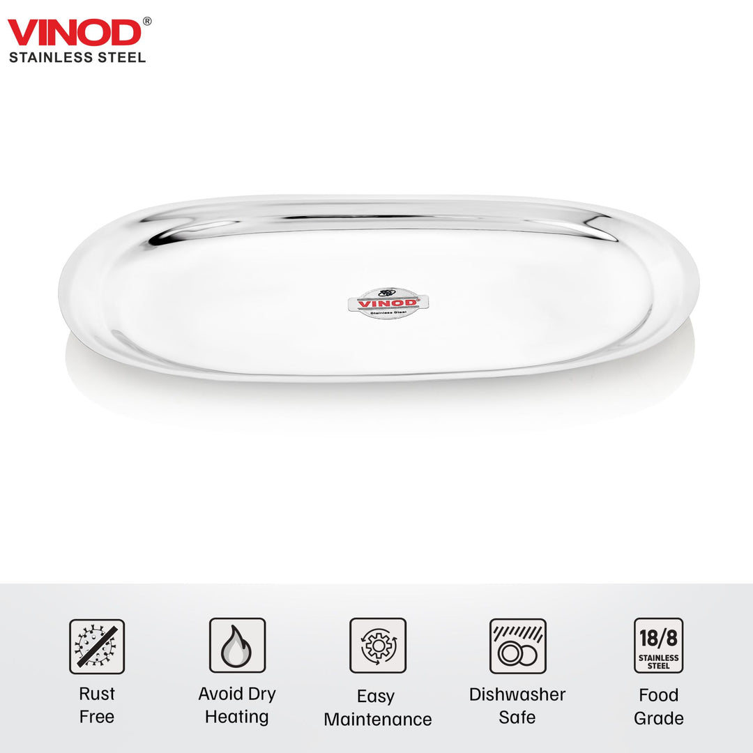 विनोद स्टेनलेस स्टील सलाद ट्रे