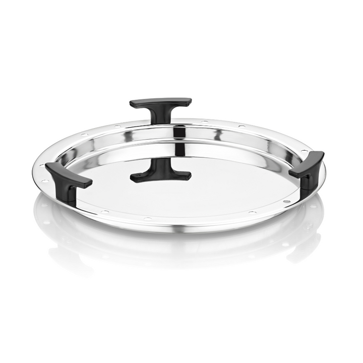 विनोद - डोनिव ट्रिपली स्टेनलेस स्टील 6 प्लेट और 1 बहुउद्देशीय कड़ाही स्टीमर इडली, ढोकला, मोमोज के लिए हैवी गेज इडली ढोकला कुकर इंडक्शन और गैस स्टोव के अनुकूल (2 इडली, 1 मिनी इडली, 1 पात्रा/मोमोज, 2 खमन/ढोकला)