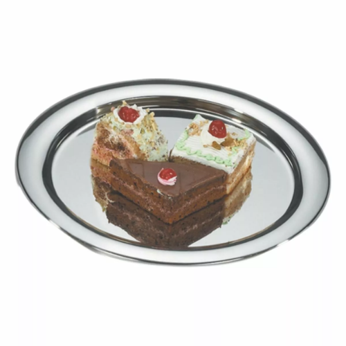 Vinod Stainless Steel Round Service Tray