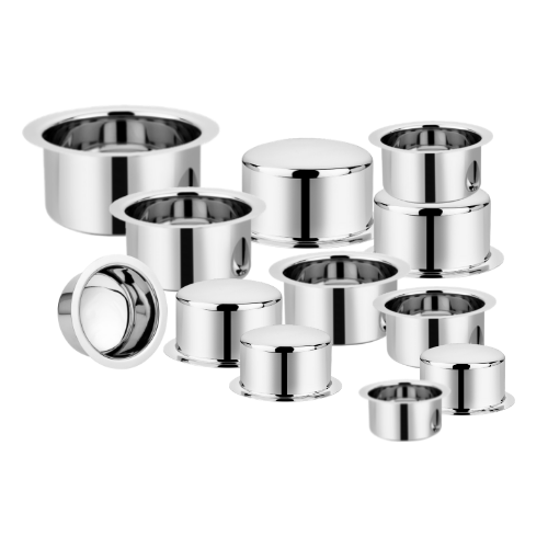 Vinod Stainless Steel Round Bottom Tope without Lid