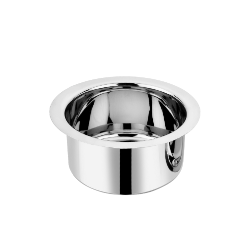 Vinod Stainless Steel Round Bottom Tope without Lid