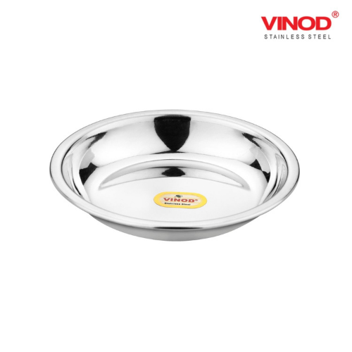 Vinod Stainless Steel Halwa Plate
