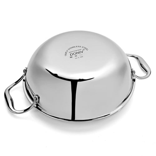 Vinod - Doniv Titanium Triply Stainless Steel Kadhai with Cover