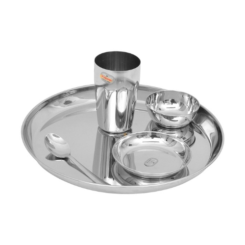 Vinod Stainless Steel 5 Pcs Thali Set