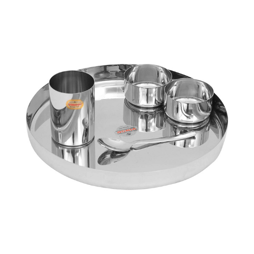 Vinod Stainless Steel 5 Pcs Thali Set