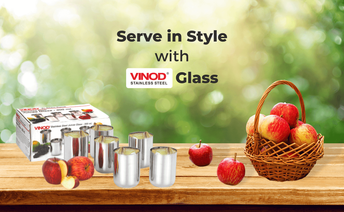Serve in Style with Vinod Stainless Steel Glass